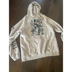 Taylor Swift The Eras Tour Hoodie Beige Sand Eras Grid Graphic Sweatshirt Large